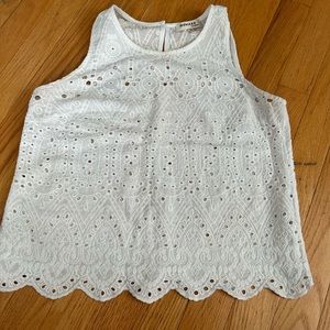 Monteau - white eyelet tanktop - medium